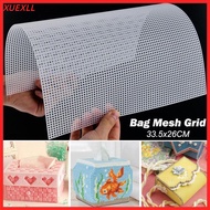 XUEXII Bag Mesh Grid, Plastic 7CT Canvas Bag Sheets, 33.5x26CM White Bag Rug