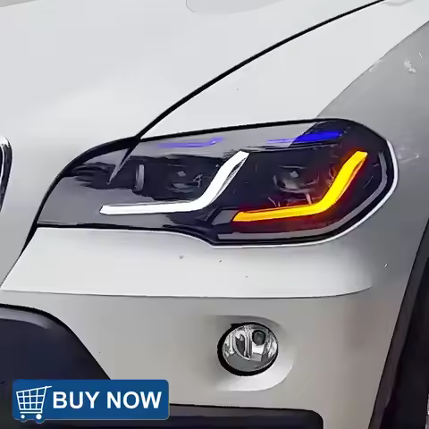Car Taillights For BMW X5 E70 30i 35i 40i 2007-2013 LED Upgrade Double L DRL Dynamic Projector Lens 