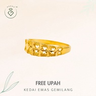[Kedai Emas Gemilang] 2002849 Love Gold Ring (11) (1.63G) [916 Gold]