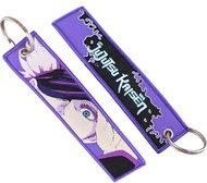 Anime Violet Keychain Pin: Cosplay Essential with Satoru Gojo, Jujutsu and Kaisen Design