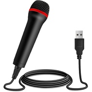 2Pack 13ft Wired USB Microphone for Rock Band, Guitar Hero, Let's Sing - Compatible with PS2, PS3, P