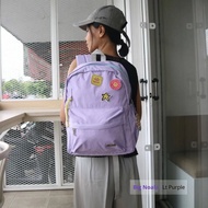 Canvas Backpack Color House BIG L Purple Size 29 x 13 x 34 cm