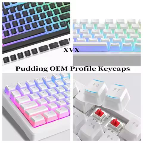 XVX Pudding Keycaps for Mechanical Keyboard PBT OEM Key Caps DIY Keycaps Switch Gaming 165-key