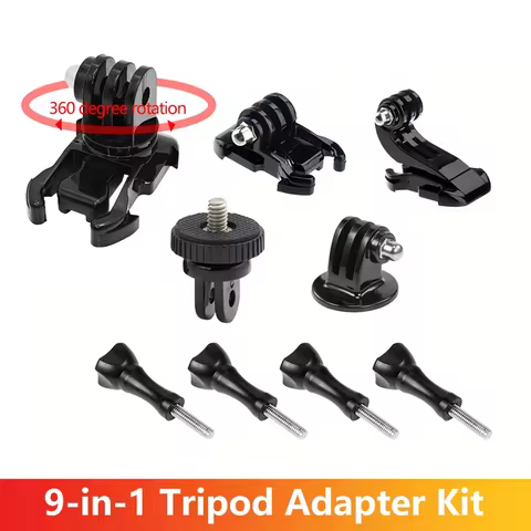 Camera Accessories Kit Tripod Mount Screw Adapter for GoPro Hero 13 12 11 10 9 DJI Osmo Insta360 SJC