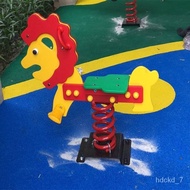 Outdoor Community Children Spring Rocking Horse Plastic the Hokey Pokey Horse Riding Toys Seesaw Kindergarten Park Troja