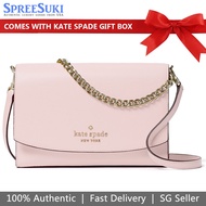 Kate Spade Handbag In Gift Box Crossbody Bag Carson Convertible Crossbody Chalk Pink # WKR00119