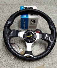 วงมาลัยแต่ง วง 12 นิ้ว+คอตรงรุ่น toyota vigo mighty x tiger D4D ตรงรุ่นเลยค่ะ