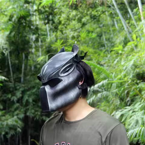 NECA PREDATOR-Ultimate P1 Jungle Hunter Mask, Jungle Demon Alien Vs Predator, Lonely Wolf Mask with 