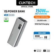 【3C  Certification】CUKTECH 150W Fast Charging 20000mAh Powerbank Xiaomi 120W Max Samsung 45W iP16/15