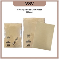 CP A4 / A3 Size Brown Kraft Paper for Printing and Craft