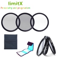 limitX Accessories Bundle UV CPL ND4 Filter &amp; 3 Pack Filter Case for Panasonic Lumix FZ80 FZ82 FZ83