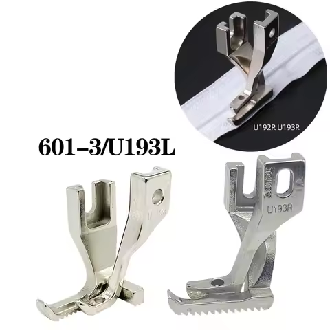 1/2PCS Industrial Walking Foot #601-3+U193 #U192R+U193R Right&Left Toe Zipper Foot/Compensating Foot