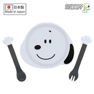 史諾比 - 日本SNOOPY Peanuts史努比造型-嬰幼兒童小盤子和勺子/叉子套裝餐具/餐盤套裝