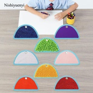 Nishiyuenyi 8x Play Tactile Sensory Rug Educational Toys Assorted Textured Sensory Floor