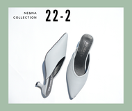 รองเท้าเเฟชั่นผู้หญิงเเบบคัชชูส้นเข็มเปิดส้นเท้า No. 22-2 NE&amp;NA Collection Shoes