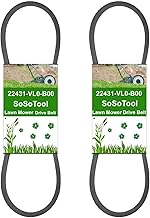 2 PCS 22431-VL0-B00 Lawn Mower V-Belt Replacement for Honda HRR216K4 VXA HRR216K5 VKAA HRR216K6 VKAA
