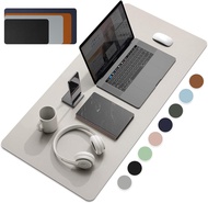 【YF】 Large Size Office Desk Protector Mat PU Leather Waterproof Mouse Pad Desktop Keyboard Gaming Mousepad PC Accessories