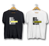 Raikantopeni T-Shirt Premium Cotton - Kaos Eat Sleep Raikantopeni Repeat Katun Premium