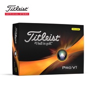 Titleist 2023 Pro V1® Golf Balls [Yellow] ลูกกอล์ฟ สีเหลือง