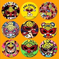 Cute Luxurious H-hysteric LOGO M-mini Tinplate Soft Button Pin Brooch Metal Badge Custom Jewelry Acc