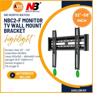 NB North Bayou Original NBC2-F 32"-55" 32 36 40 43 50 55 Inch TV Monitor Wall Mount Bracket NBC2-F