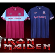 Retro West Ham X Iron Maiden  Vintage Jersey Ready Stock *Local Seller*