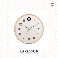 荷蘭Karlsson, 白色Natural Cuckoo 木制布谷鳥掛鐘 (整點報時)