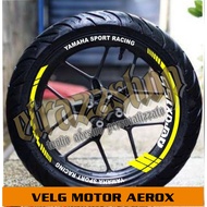 Aerox 155 stickers, rim trim, rim List, rim stickers, yamaha Aerox motorcycle rim stickers, one set.
