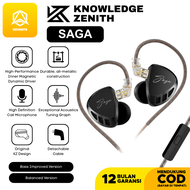 KZ SAGA with Mic Single DD In Ear Monitor Earphone Metal IEM Bass Balanced