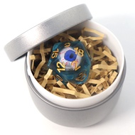 DND Dice with Metal Case, Byhoo Red Eye D20 Dice of Dungeons and Dragons, DND Bloodshot Eyeball Dice