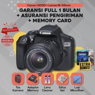 NEW Canon 1300D Body Mulus Fullset - Kamera DSLR Bekas - Bukan Canon