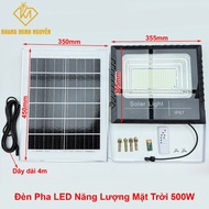 500W IP67 Solar LED Headlight - Super bright - Large capacity battery - 45x35cm battery panel