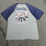 kaos Captain santa button pin size XL koleksi