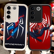 R73 Spiderman Casing for VIVO V29E Y81 Y81s V29 Pro Y100 Black and White