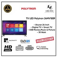POLYTRON LED TV 24MV1859 Digital + Smart TV LED 24 Inch