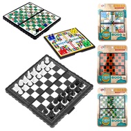 (Pocket Size) Mini Magnetic Chess, Draughts, Snake Ladder, Aeroplane Childhood Board Games Game Set 