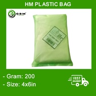 HM PLASTIC BAG / 4x6 inch/ EM0011 / HM / 200gm