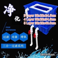 Aquarium filter box drip box aquarium landscape fish tank filter diy turnover box water purification