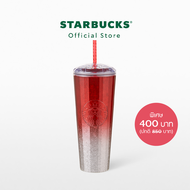Starbucks Gradient Red Kaleidoscope Cold Cup 24oz. ทัมเบลอร์สตาร์บัคส์พลาสติก ขนาด 24ออนซ์ A9001176