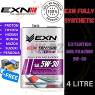 ‖ EXN 100% ORIGINAL ‖ EXN Extentios Molyracing SAE 5W30 -Fully-Synthetic Engine Oil 4 Litre *Free Oi