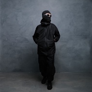 Jacket Gorpcore Anorak Montain Waterproof Art Nagoya Waterproof Windbreakers Series Black