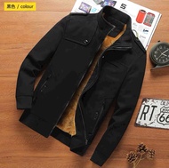 Áo Khoác Kaki Nam Lót Lông Giống Hình Lớp Lông Dày Ấm Mùa Đông