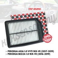 ENGINE AIR FILTER PERODUA BEZZA 1.0, AXIA 1.0 1KR-VE 2017" -2019" 17801-BZ140 PENAPIS ANGIN KERETA