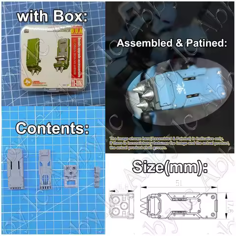 Knuckle Shield for HG 1/144 The Origin Zaku II C-5 R6 I Char Aznable Ver. Red Comet High Mobility Ty