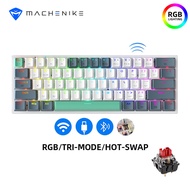 [Delivery in 72 Hours]Machenike K500 B61 Mechanical Keyboard 61 Key Tri-Mode Wired/2.4G/Bluetooth Wi