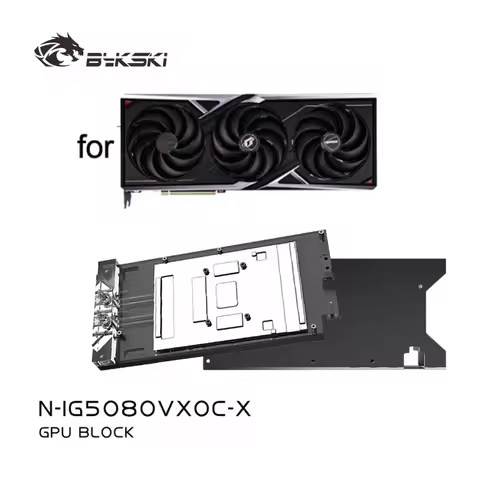 Bykski N-IG5080VXOC-X GPU Block Use for Colorful GeForce IGame RTX 5080 Vulcan OC 16GB Graphics Card