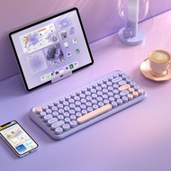 B．O．W | Dual-Mode Wireless Bluetooth Keyboard Mouse For Notebooks Phones Tablets iPad Gradient Color