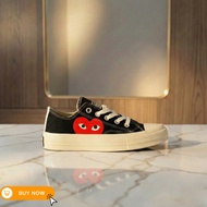 Converse Chuck Taylor 70s X CDG Play Love Black Low Premium Original 100% Sneakers