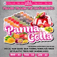 Waterproof Panna Cotta Wall Sticker Panna Cotta Decal Ready Adhesive/Plastic Laminating, Shop Decora