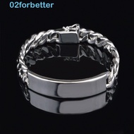FORBETTER Men's Bangle Fashion Charming Charm Man Gifts Silver Plated for Male Jewelry